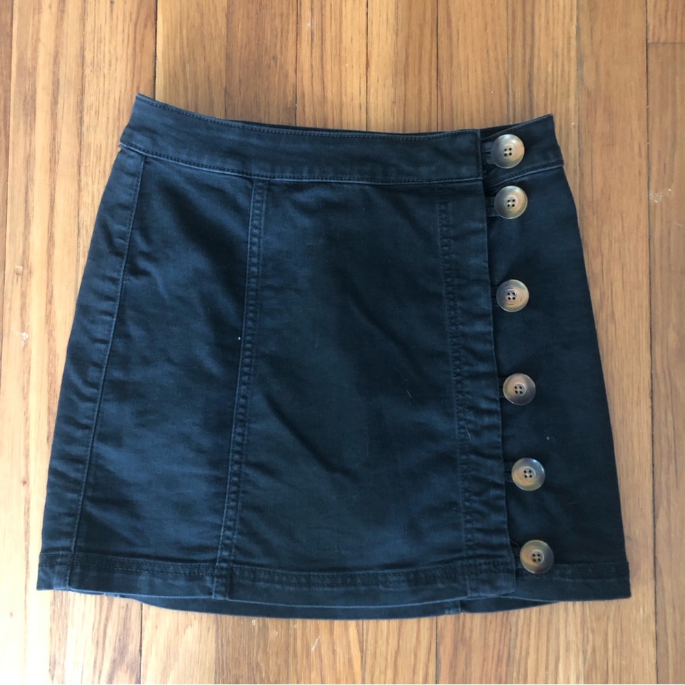 Free people black mini skirt